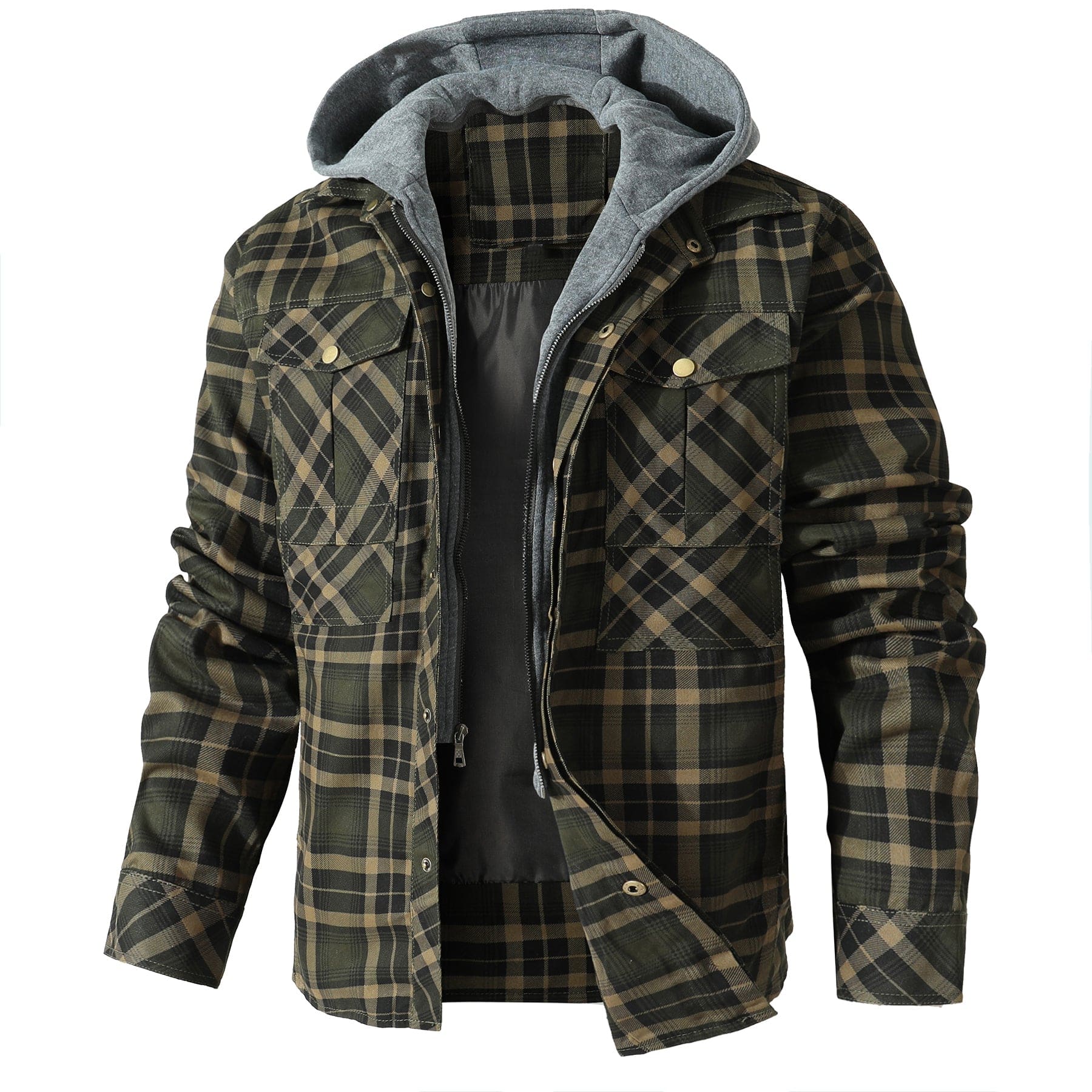 Hooded Flannel Jacket (2 Designs)